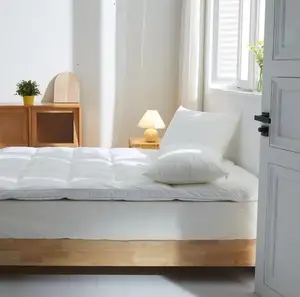 Hotel Mattress Topper Quilted  Thick Pad Eco-Friendly Cooling All-Season Customizable for Queen/King Size Ultimate