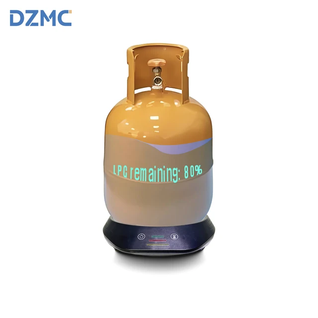 Gas Cylinder Level Monitor | Real-Time Wireless APP Tracking, SMS & Call Alerts, Leak Detection, and Temperature Sensor