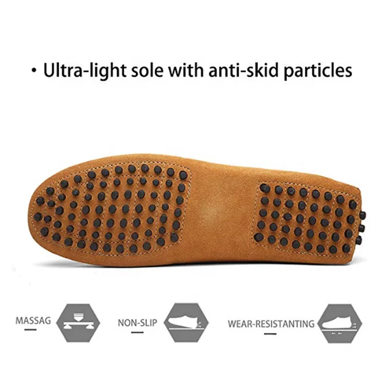 Мужская повседневная обувь; Классические лоферы из натуральной замши; Слипоны на плоской подошве; Мужские мокасины; Повседневная