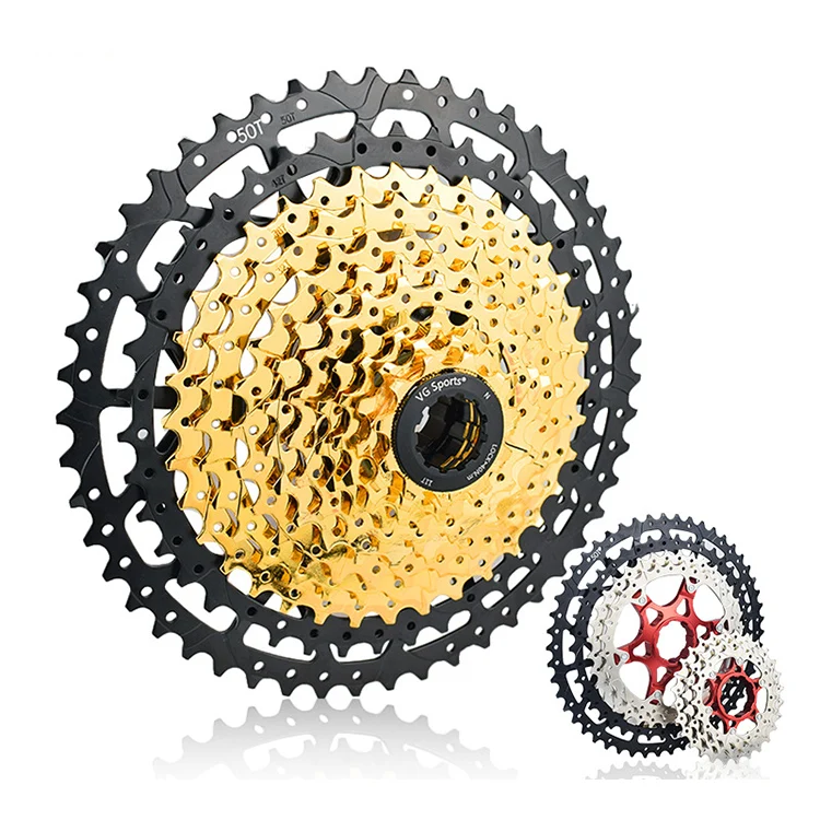 10 Speed Bike Cassette 11-50T - Mountain Bike Freewheel Sprocket Aluminum Steel Construction