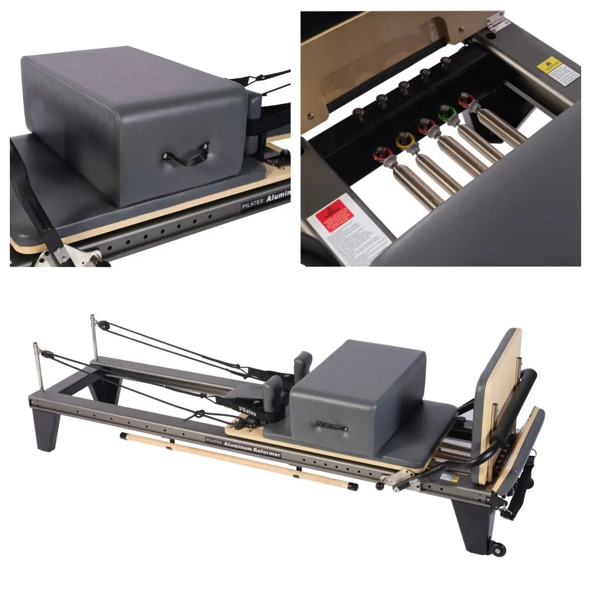 Classic Pilates Reformer Aluminum Alloy Core Bed Pilates Machine Reformers for product detail 1