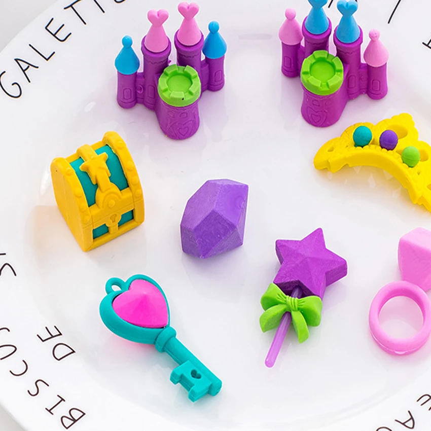 Cute Little Eraser Shape Rubbers for School Cute Kids Kitchen Accessories 