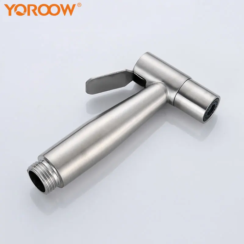 Ручной Биде из нержавеющей стали 304, распылитель для унитаза, многофункциональный быстрооткрывающийся биде для холодной воды с шлангом для ванной комнаты