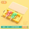 Little pig orange with lid +3 ice cream sticks