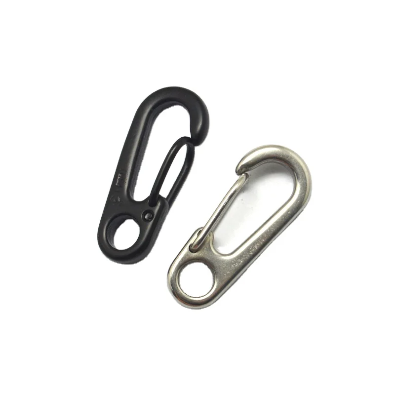Stainless Steel Climbing Carabiner Key Chain Clip Hook Buckle Keychain Outdoo 9H 