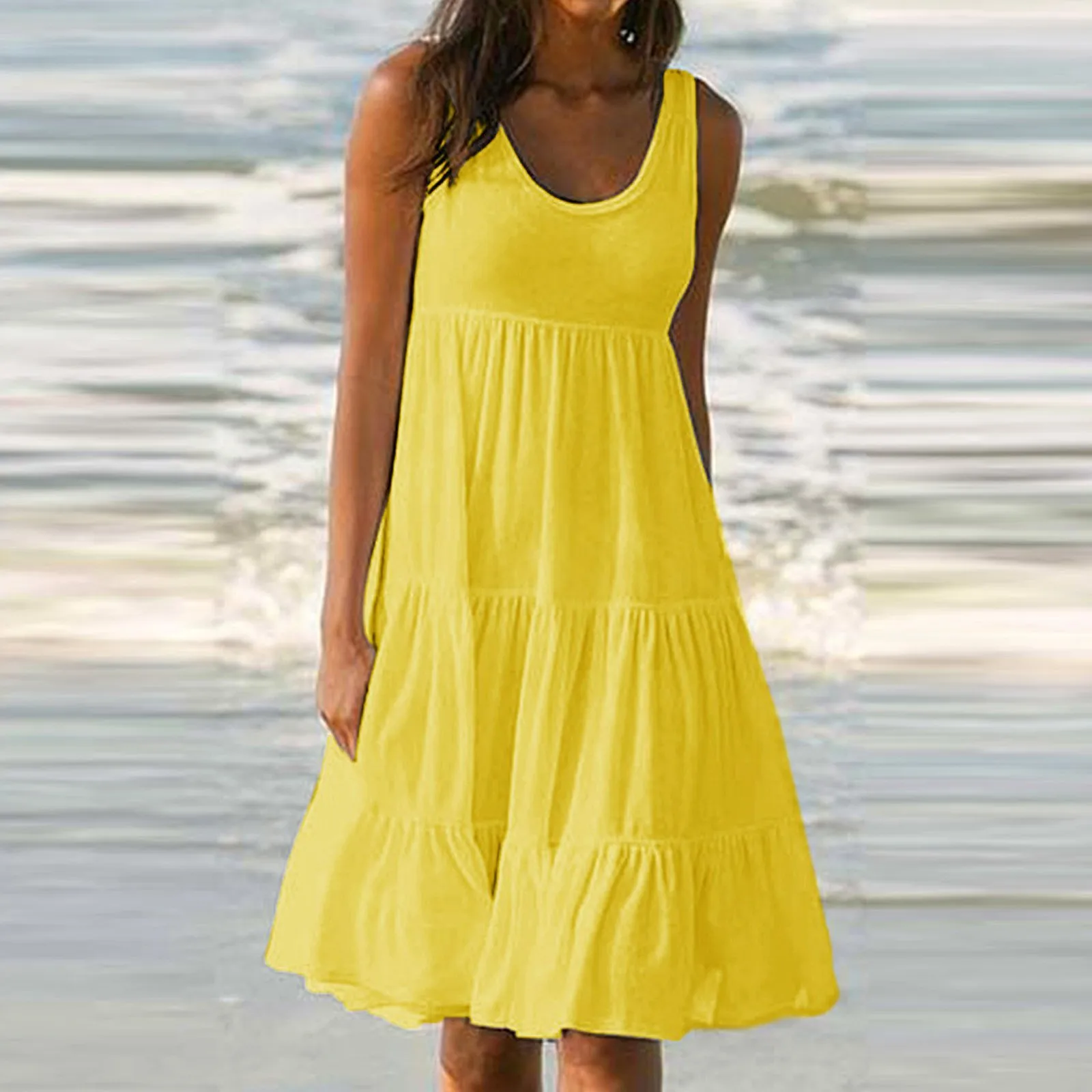 women's casual maxi dress PRETTYGARDEN Womens Casual Long Summer Dresses Sleeveless Strappy Loos