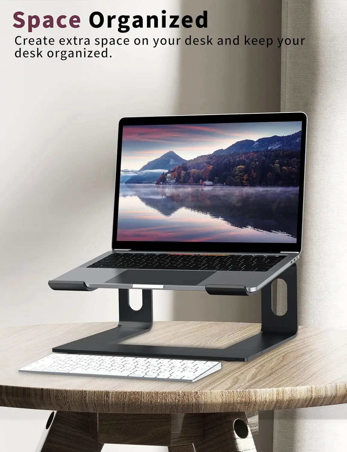 Ergonomic Laptop Stand Riser - Aluminum Computer Elevator