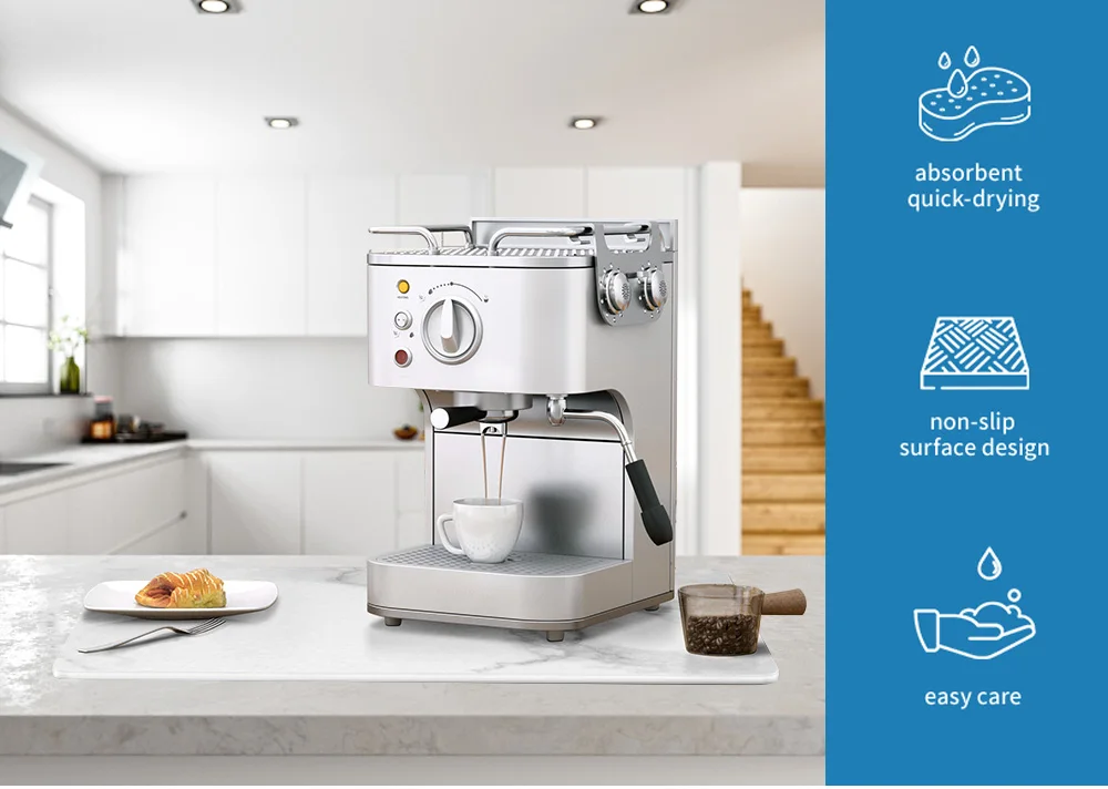 Large Diatomite Stone Mat Diatomaceous Earth Beige Stone Dish Drying