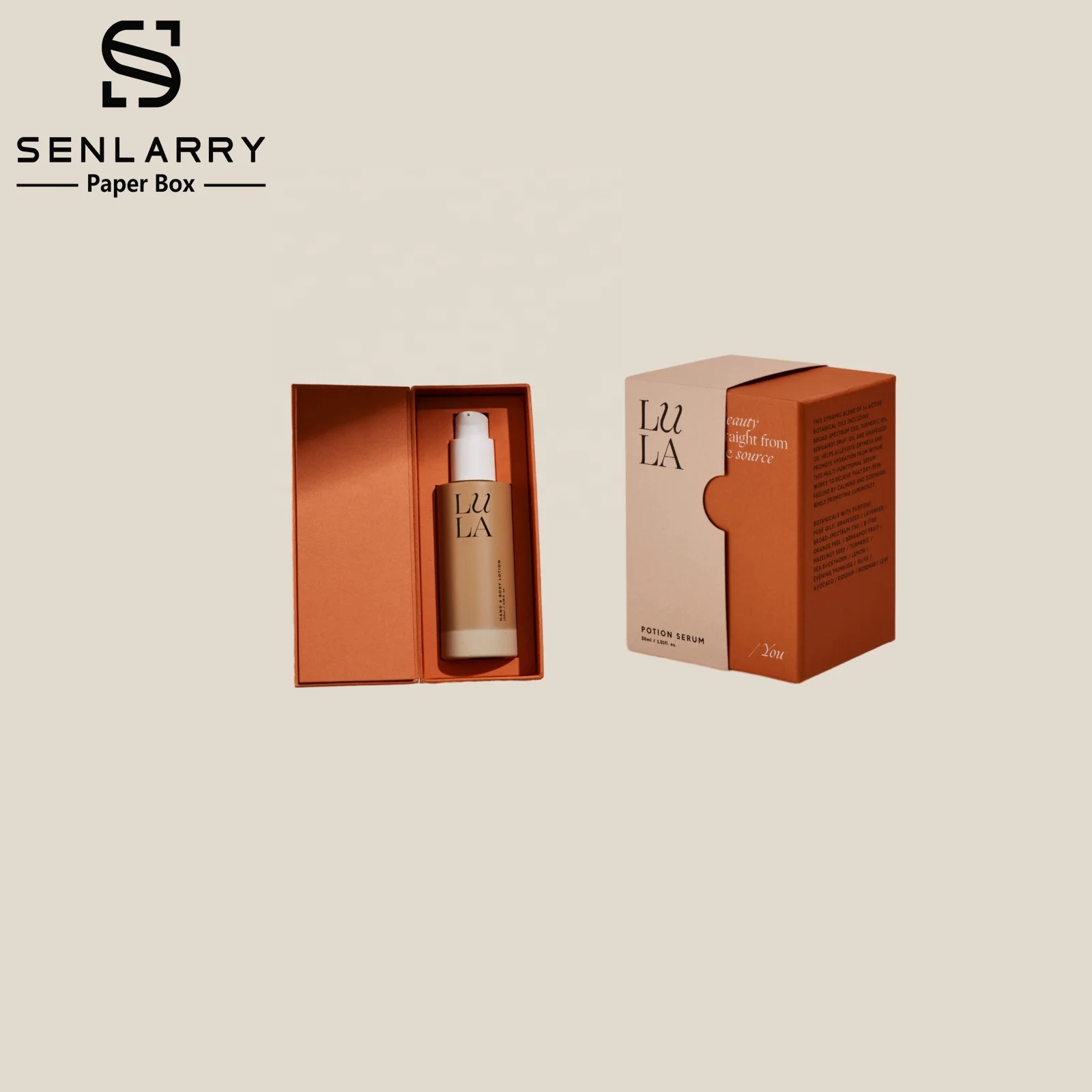 Custom Logo Printing Clamshell Magnetic Paper Box Perfume Cosmetics Packaging Box Lipstick Nail Polish Box With Sleeve