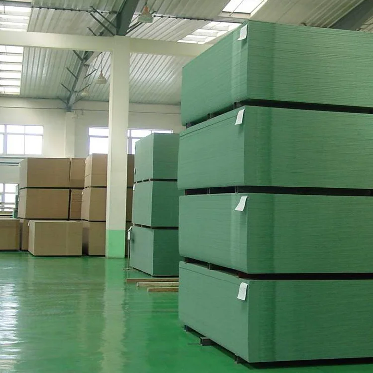 Modern Green MDF Board Waterproof 18mm MDF Sheet with Glossy Surface E1 Formaldehyde Emission Standard