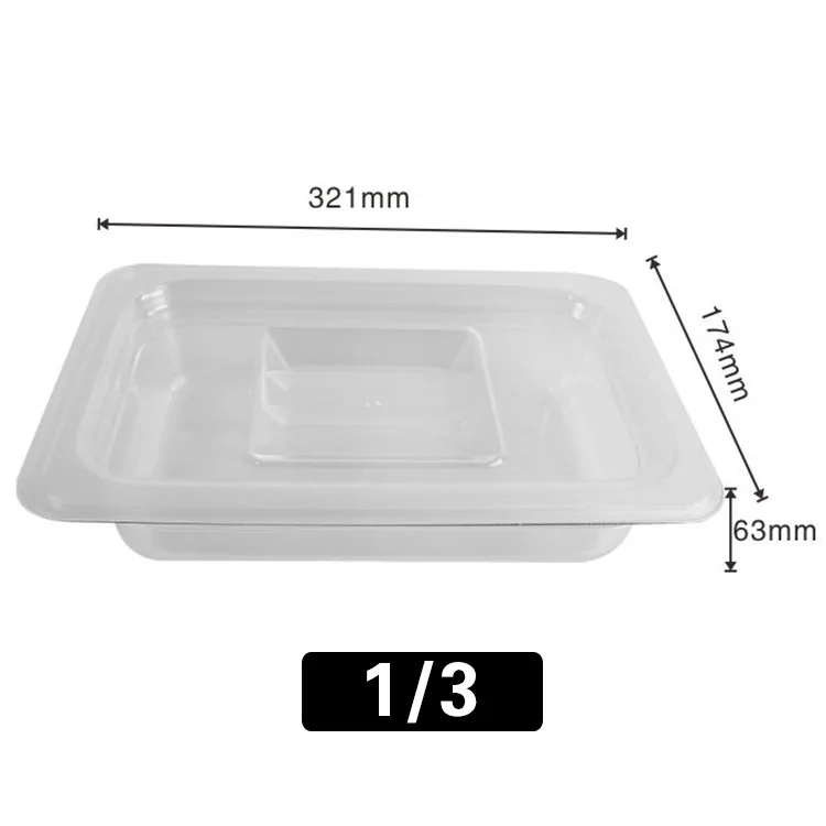 Pc Gn Pan 1/1 H65 Catering Restaurant Cafe Hotel Kitchenware Clear ...