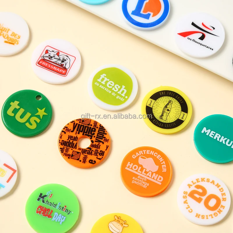High Quality Plastic Coin Type and Blank Style Bulk Custom Plastic Coins