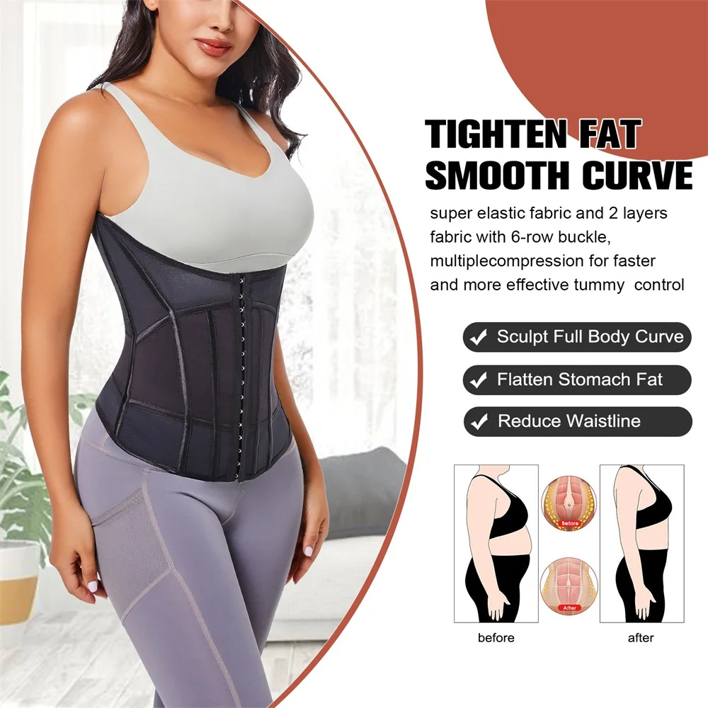Wholesale Women Tummy Control Waist Wrap Corset Shapewear Belt Full Body Waist Trainer Shaper details