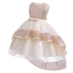 New Luxury Princess Frock Prom Costume Girl Dress Kids Evening Party Ball Gown L5147