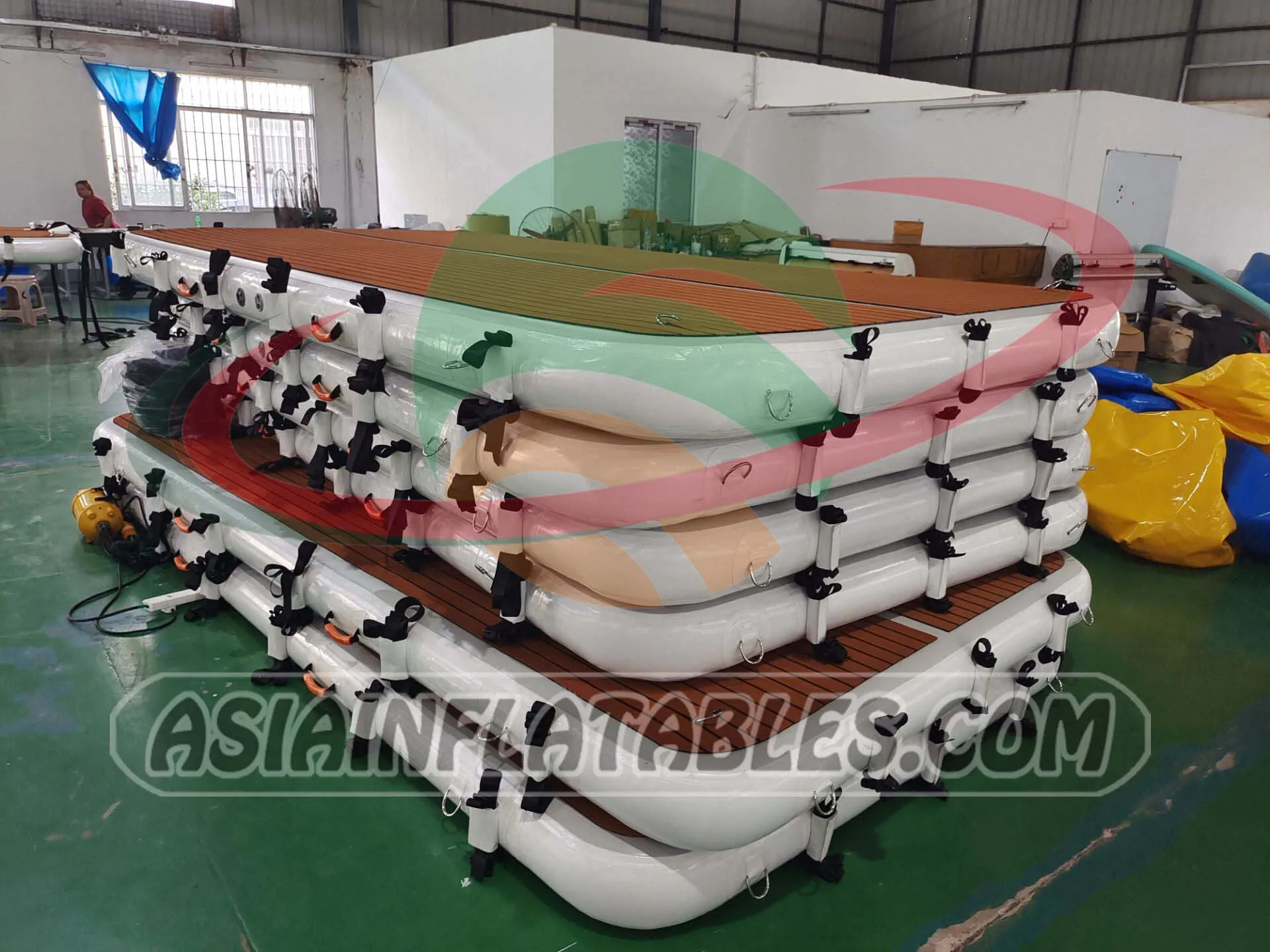 New Design Inflatable Floating Platform Water Island Jet Ski Dock,Oem