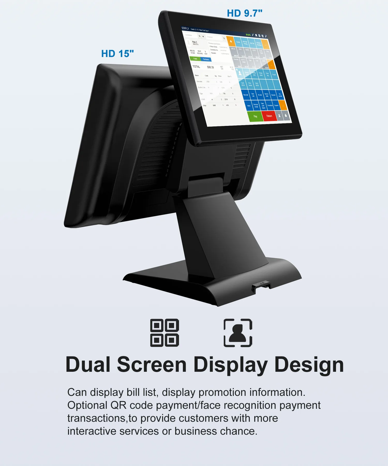 Micropos 15 Inch Pos Terminal Windows Retail Pos System All In One ...