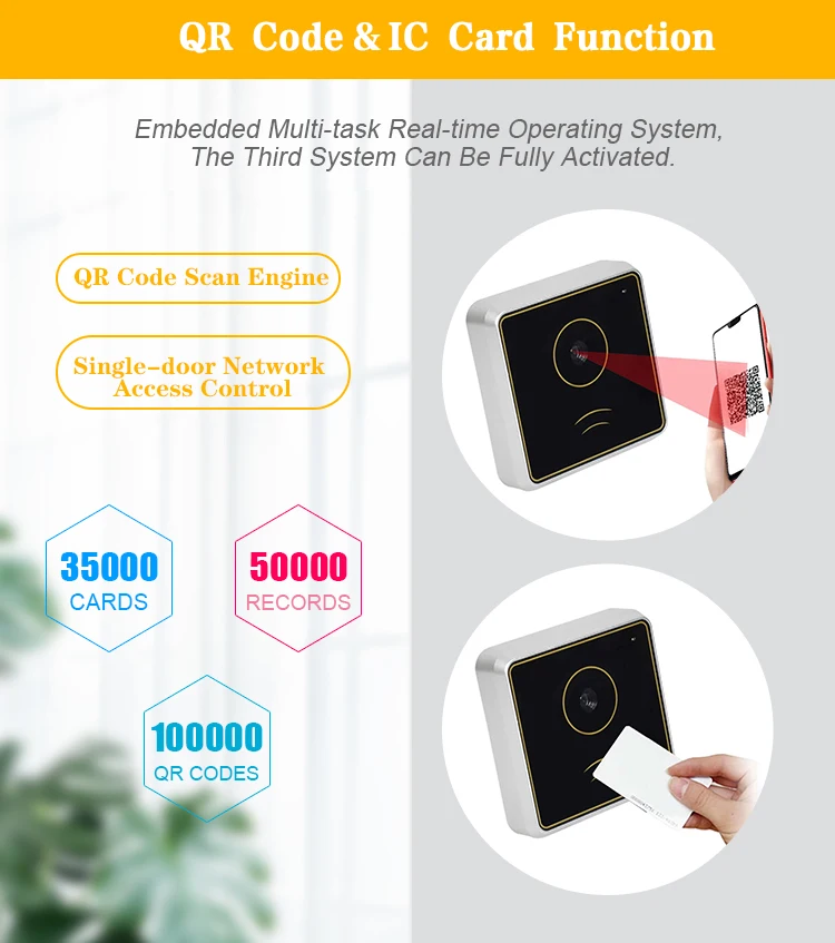 NFC Standalone Security Smart Gate Turnstile Wiegend Network Hid RFID Reader Access Control