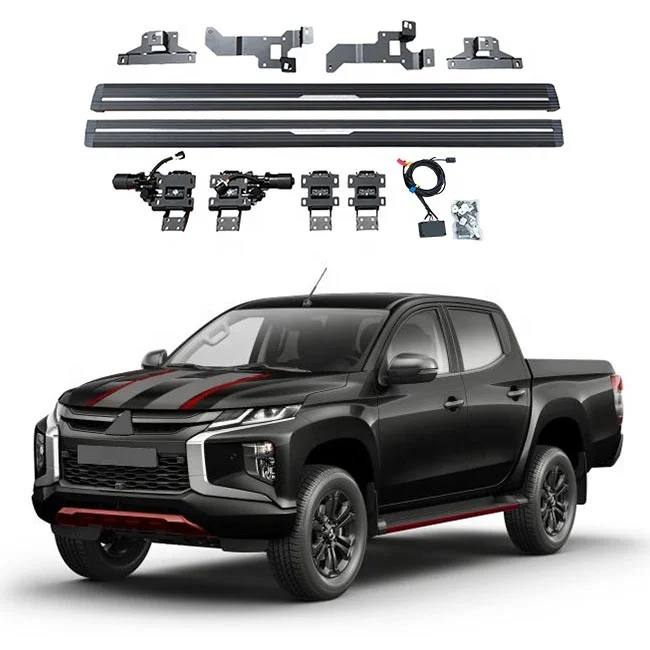 Exterior Accessories 4x4 Electric Side Step for Mitsubishi Pickup TRITON L200 Running Boards MAGNET DOOR Step