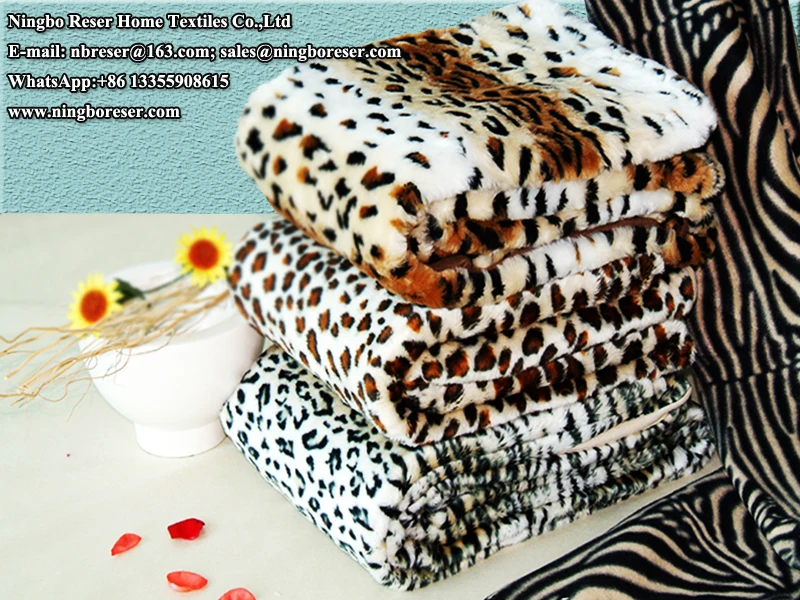 Fluffy Soft Brushed Solid Fleece Throw Blanket Sherpa Plush Warm Mink Thick Faux Fur Eco-Friendly Machine Wash Bed Modern