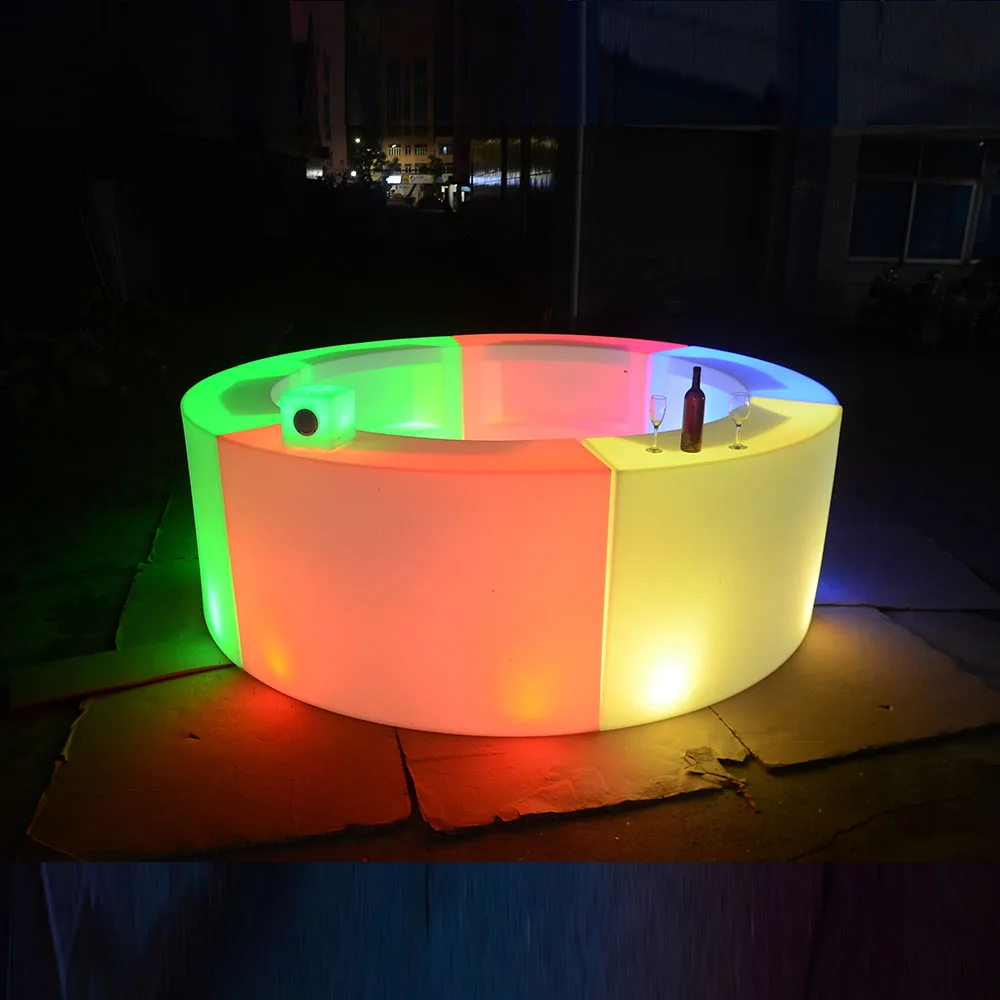 Party Led Table For Bar Waterproof Wedding Bar Glowing Bar Chair