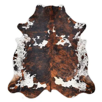 Cowhide Carpet Wholesale High Quality Living Room Home Decor Tricolor Cowhide Leather Rug