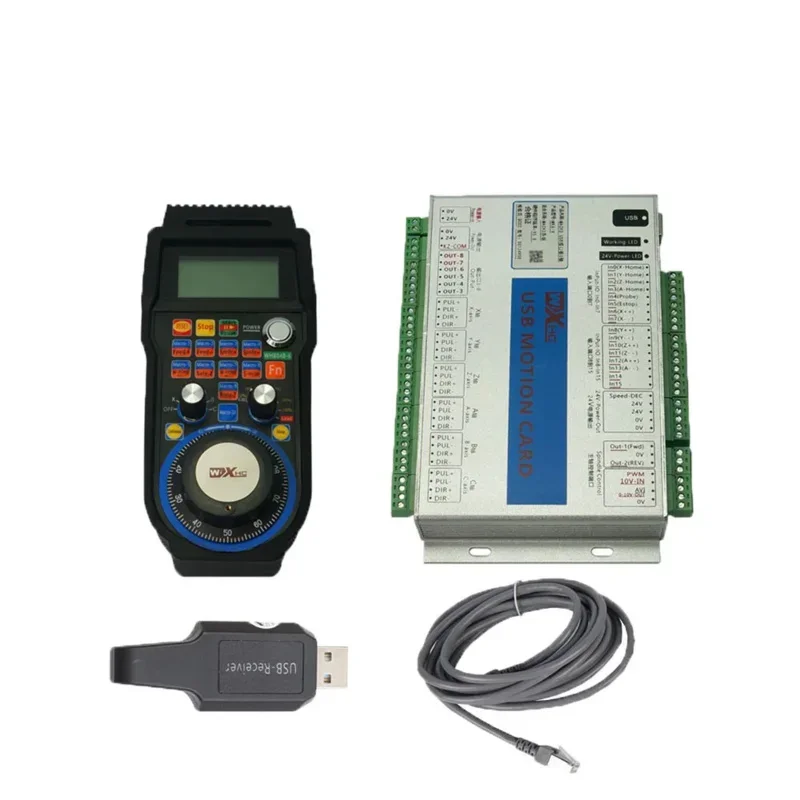 TEBAK CHC WHB04B CNC wireless handwheel Mach3 4 axis 6 axis MPG suspension hand wheel USB remote control 40m receiver