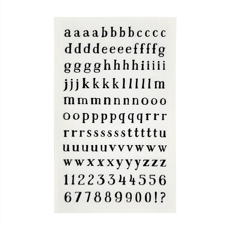 Whole New Design English Abc Alphabet Diy Adhesive Vinyl Letter ...