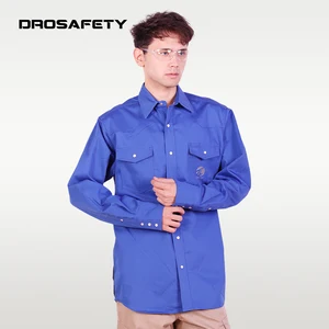 Metallurgy Safety Clothing Flame Retardant NFPA 2112 Workwear Work Two-color Stitching Shirt