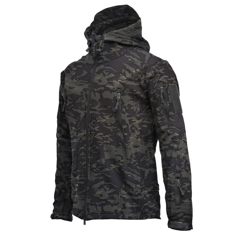 Customized Sharkin softshell Camouflage sports winter waterproof outdoor_voghion.com