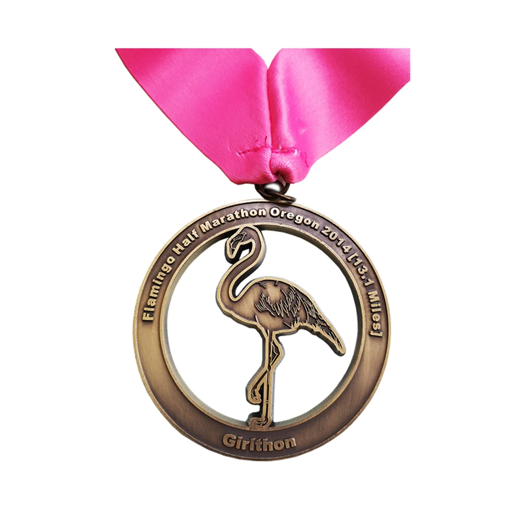 Customized Hollow Out Animal Medal Championship Sports League Trophy Medal Sports Medal Ribbon