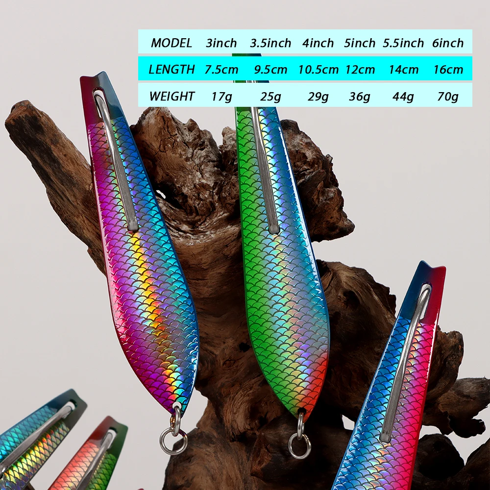 Trolling Spoon Drone OEM Spoon Scale Laser Stainless Steel Metal Spoon Lures Fishing Tackle