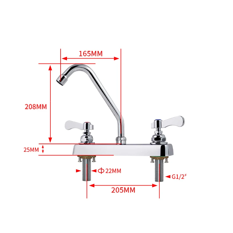 Commercial Kitchen Modern Kitchen Faucet Gun Metal Mixer Water Tap Dual Handle Stainless Steel Flexible Kitchen Sink Faucet supplier
