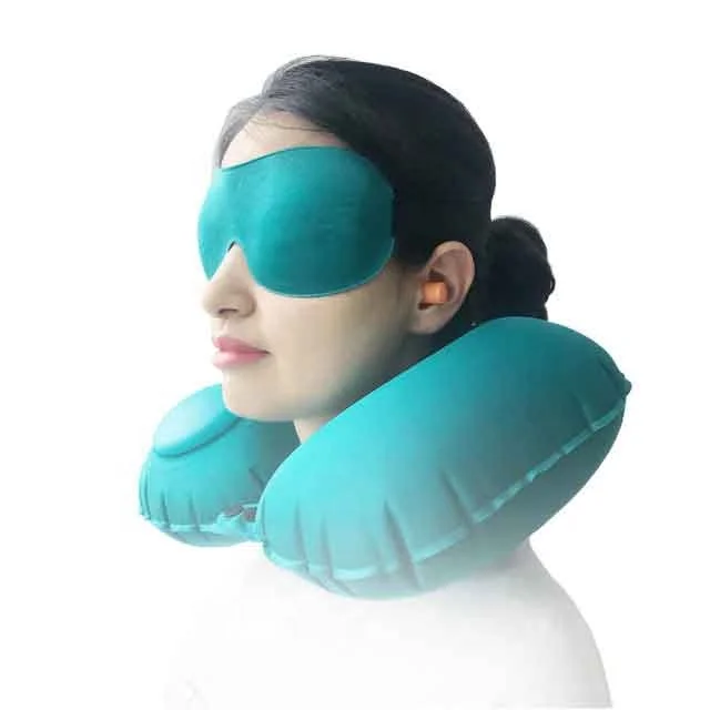 Essentials Inflatable Travel Neck Pillow Top