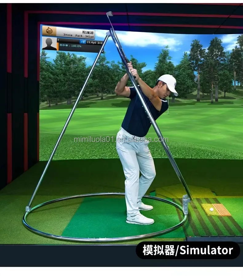 PGM HL016 Frame Circle Adjustable Angle Golf Swing Plane Trainer for ...