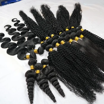 Raw Unprocessed Virgin Jerry Curl Weave South Africa Hair Extensions Cape Town Indian 100% Human Remy Hair No Mix 8-30inch