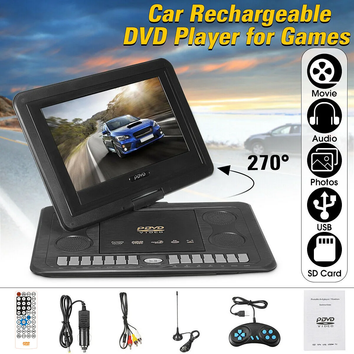 Car Dvd Tftlcd Car Monitor 2 Video Input Car Rearview Headrest Monitor