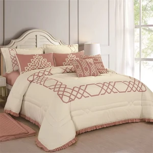 KOSMOS New Design Bedding Sheet 100% Polyester Quilted Bed Comforter Set