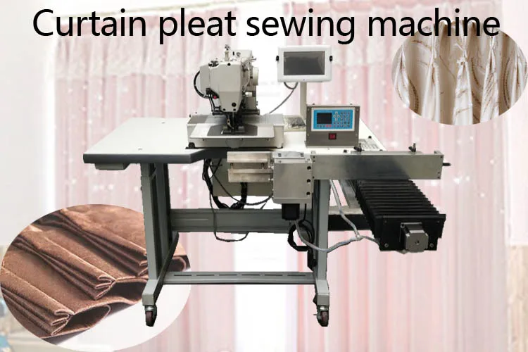 Automatic Double Blind Stitch Fabric Pleating Roller Curtain Hemming Sewing Machines