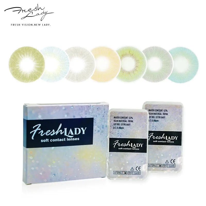 Freshlady Тайланд контактные линзы sweety splash AX серые для