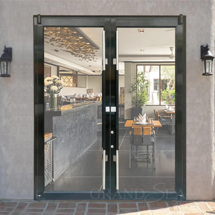 高精度二手铝双层玻璃商用门