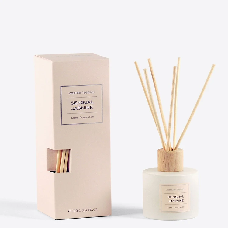 Luxury Design Custom Printing Kraft Cardboard Perfume Candle Bottle Fragrance Packaging Reed Diffuser Paper Box