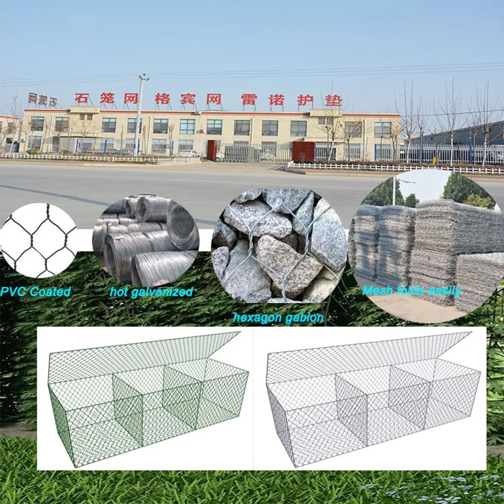 Galvanized Retaining Iron Wire Mesh Gabion Box Kenya 2x1x1m Gabion