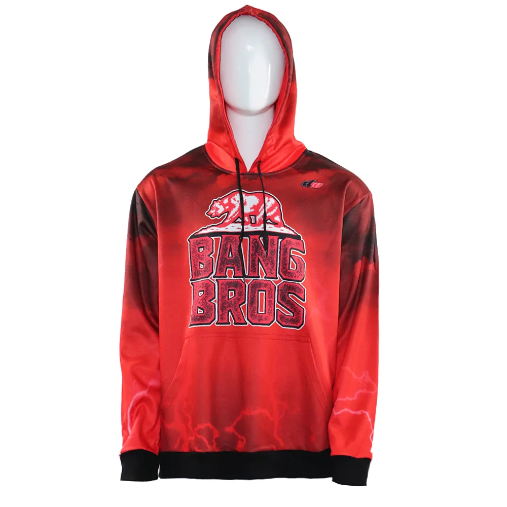 2025 Custom Sublimated Pullover Team Bang Bros Hoodies