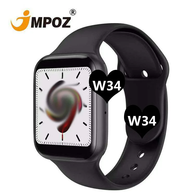 Reloj Inteligente W34,Serie 4,Ecg + Ppg,Monitor De Ritmo  Cardíaco,Seguimiento Deportivo,Ip67,Para Huawei,Samsung,Ios,Android,W34 -  Buy Smartwatch W34 Wacth5,W34 Reloj Inteligente 2020,Reloj Inteligente W34  Product on Alibaba.com