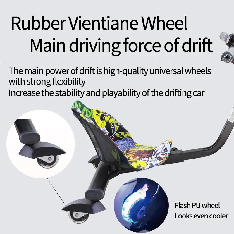 Electric Drift Trike for Kids Drift Rc Car and off Road Adult Motor Drift  Trikes with Lights