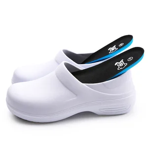 Black and White  Wholesale Non-Slip Water Proof EVA Shoes for Hotel Chef