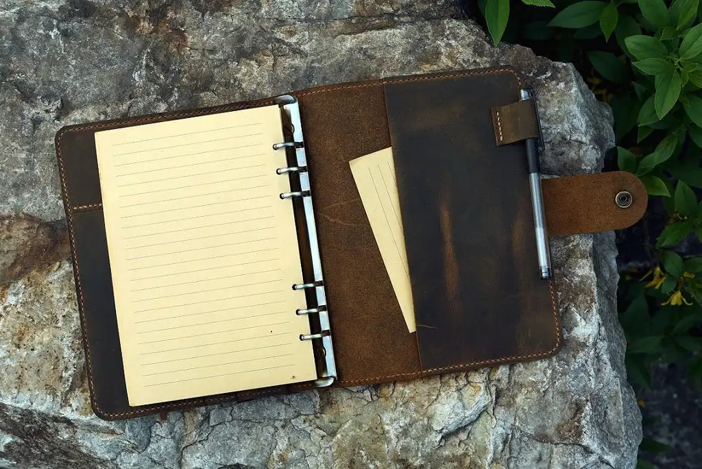 Personalized Journal Notebook Papyrus Paper Vantage Soft Leather Planner Diary