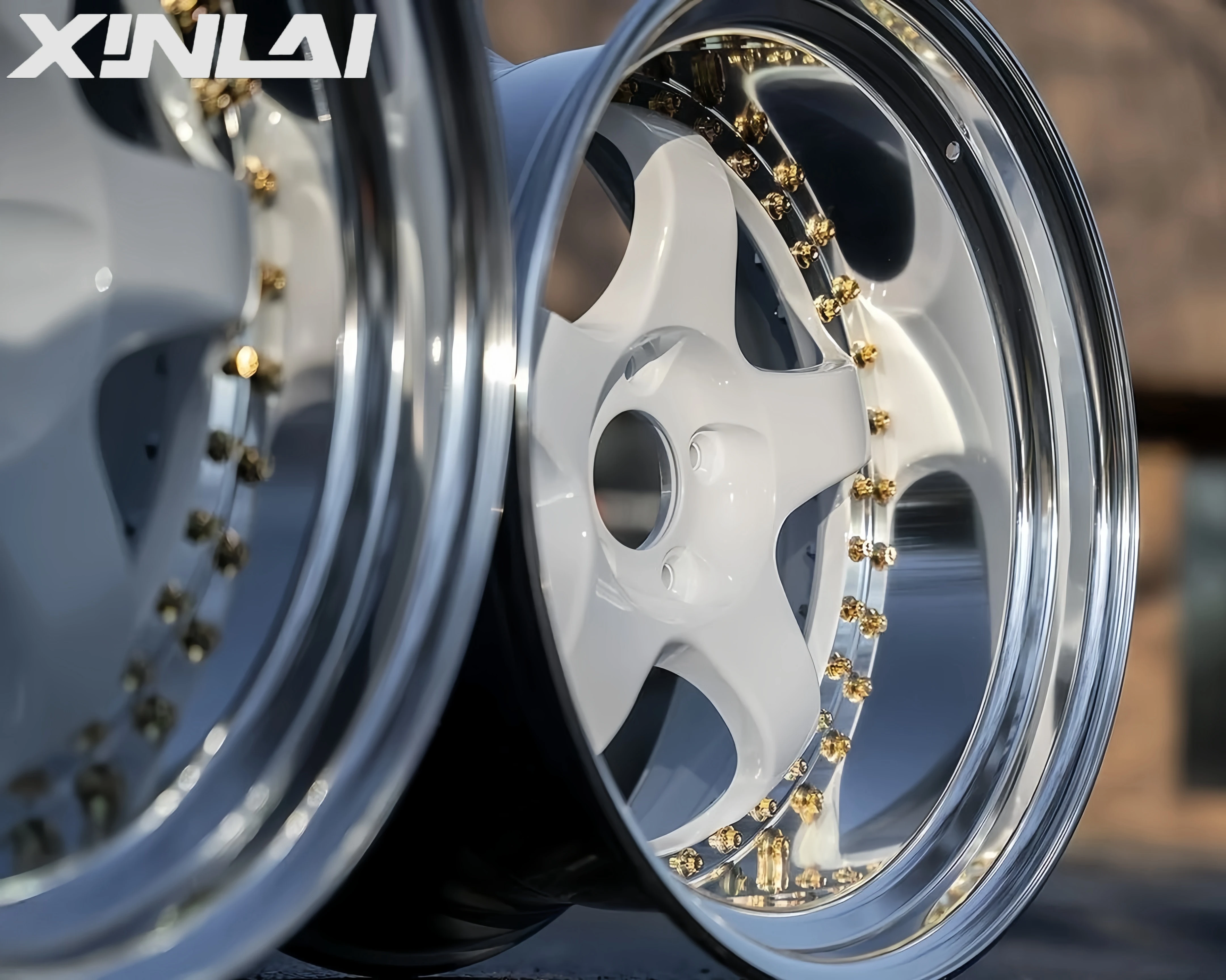 XINLAI Hot Sale 3 Piece Forged Brushed Polished 5x120 5x112 5x114.3 18 19 20 21 22 Inch Wheel for Racing Car Wheel - Image 6