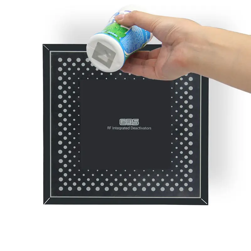 Glass Retail Store Security Sensor Deactivator Pad 8.2Mhz Soft Tag Supermarket Anti Theft Label Eas Rf Label Deactivator