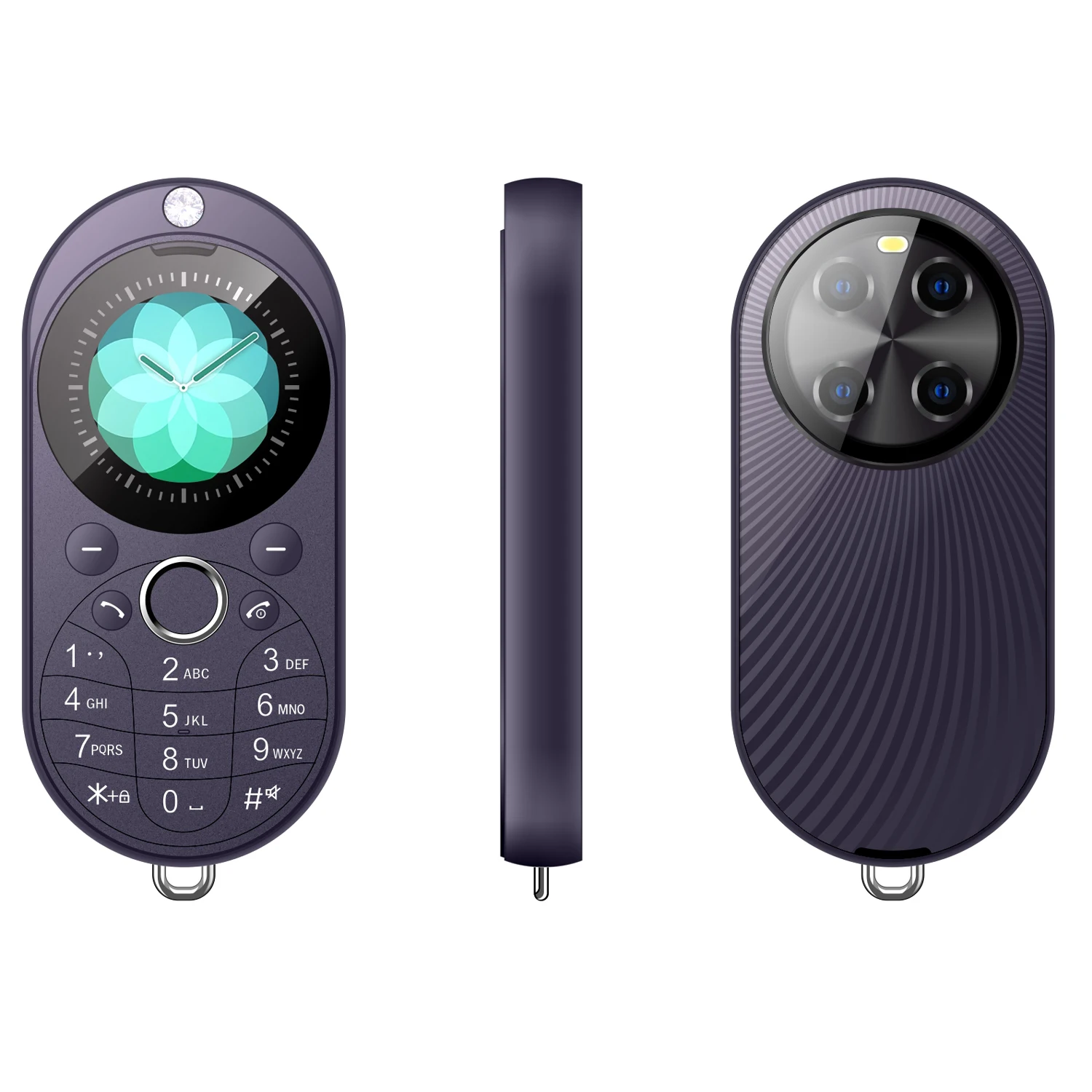 XL5 1.3 Inch Round Screen Mobile Phone Mini Size Feature Phone for Women Kids With Camera Video Music FM Phone